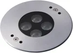 9W LED įleidžiamas į grindinį &scaron;viestuvas TREVIS, plieno sp., RGB, IP68