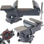 Powermat Santechniko spaustuvai 150 mm sukiojami su priekalu 360 PM-IS-150T