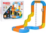 Magnetinis spalvotas traukinys 90 vnt