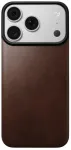 Dėklas Nomad Magnetinė odinė nugarėlė, sendinta ruda (Horween), su MagSafe - iPhone 18 Pro/17 Pro