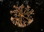 Kalėdinė LED amalų dekoracija, 40 cm, auksinės spalvos