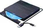 Qdsylq i&scaron;orinis Blu Ray įrenginys 50g, Type-c ir Usb 3.0 Hd 1080p Bluray įrenginys i&scaron;orinis Blu Ray įrenginys i&scaron;orinis Bd Cd Dvd Rom Rw Blu-ray įrenginys ne&scaron;iojamam kompiuteriui Pc Mac Windows 11/10/8/7/xp/linux/macos Xin