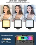 Vaizdo &scaron;viestuvas rgb, ulanzi vl49 led vaizdo &scaron;viestuvas su 2000 mah baterija, maža pritemdoma kameros lemputė 2500k-9500k, magnetai nugaroje, kompakti&scaron;ka foto lemputė makro fotografijai, produktų fotografijai ir youtube tinklara&scaron;čiams