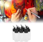 Leopacat buteliukas-la&scaron;intuvas, airbrush buteliukai, tu&scaron;ti plastikiniai buteliukai, atsarginiai stiklainiai, spaudžiami buteliukai su dangteliu, sifoninis padavimas, airbrush, skaidrus, skirtas maitinimui, dvigubo poveikio