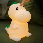 Colexy vaiki&scaron;ka led naktinė lemputė su 7 spalvų &scaron;viesomis, pritemdoma dinozauro formos lemputė kūdikiams, naktinė lemputė prie lovos, įkraunama usb, kambario dekoracija, dovanos, žaislas, miego &scaron;vieselė