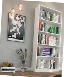 Knygų lentyna = didelė svetainės bibliotekai 80 cm