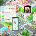 Jubunrer 4g i&scaron;manusis laikrodis vaikams su Gps ir telefono vaizdo skambučiais Sos žingsniamačiu žaidimais žadintuvu atmintinėmis kortelėmis vandeniui atsparus i&scaron;manusis laikrodis vaikams telefono laikrodis vaiki&scaron;kas laikrodis mergaitėms berniukams do ...