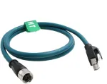 Ethernet M12 X-code 8p F-rj45 Cat7e 2m Pramoninis Kabelis