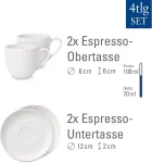Villeroy & Boch For Me 2 puodeliai ir lėk&scaron;telės kavai