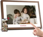 Thomson Skaitmeninis nuotraukų rėmelis, 10.1 colio, vidinė baterija, Wifi skaitmeninis nuotraukų rėmelis, 1280 x 800 Hd Ips jutiklinis ekranas, 32 Gb atmintis, automatinis pasukimas, orai, dalinkitės nuotraukomis, muzika ir vaizdo įra&scaron;ais