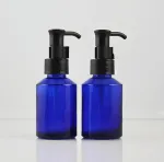 Oheetu 2 vnt. 60 ml auk&scaron;čiausios kokybės stiklinis losjonų dozatorius, kelioniniai buteliukai tualeto reikmenims, mėginiams, kelioninė pakuotė, kosmetikos buteliukai, emulsijos esencijos talpykla