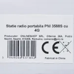 Ne&scaron;iojama radijo stotelė PNI 3588S, GSM 4G, dviguba kamera, 2,4 colio spalvotas ekranas, Li-Ion 3800 mAh, IP68