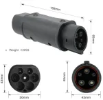 Type 2 - Type 1 adapteris be laido, 32A