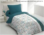 Patalynės komplektas Home Linge Passion Ethnic Antklodės užvalkalų komplektas 140 x 200 cm Duck Mėlyna