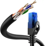 Kabeldirekt 5m tinklo kabelis Ethernet Lan Cat 6, mėlynas