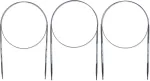 Prym Arne & Carlos Edition 215010 apskritų virbalų rinkinys Carbon 3.0-4.0 mm juodas violetinis