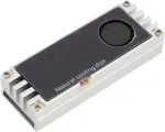 Nvme m.2 heatsink su temperatūros ekranu, m.2 nvme 2280 ssd au&scaron;intuvas su dviem &scaron;ilumą laidžiais silikoniniais padeliais, skirtas m.2 sąsajos 22 x 80 mm ssd (sidabrinis)