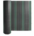 Tvoros / balkono uždanga PVC Regular, 150 x 500 cm, pilka/žalia