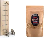 Essential Line Flame la&scaron;i&scaron;os lenta, beržo mediena, ypač tvirta, 4 krypčių ir bbq prieskonių mi&scaron;inys la&scaron;i&scaron;ai, unikalaus mėsos, žuvies ir daržovių skonio, 250 g sausas marinatas, uždaromas