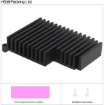 Geekworm au&scaron;intuvas, skirtas Raspberry Pi 5, aliuminio pasyvusis heatsink'as (h509)