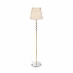 Ideal Lux Floor lamp with 1 light QUEEN, E27, auksinis color