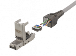 RJ45 ki&scaron;tukas Cat6A, ekranuotas, be įrankių, metalinis DELTACO / MD-106