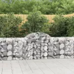 I&scaron;lenkti gabiono krep&scaron;iai, 12vnt., 200x50x80/100cm, geležis