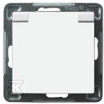 Ospel Bresso- įtemptas lizdas su IP- 44 įžeminimu su baltos srovės bėgių apertūra su dangteliu (GPH- 1GZP / m / 00 / w)