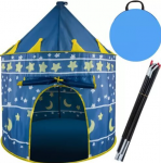 Vaikų palapinė Pilis, mėlyna