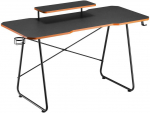 Žaidimų stalas su NanoRS monitoriaus lentyna, maks. 50 kg, auk&scaron;tis 850 mm, juodas, RS170