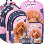 St. Majewski Mokyklinės kuprinės rinkinys - Maltipoo, 3 vnt.