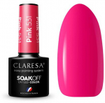 Activeshop Rožinė Ilgalaikis hibridinis nagų lakas Claresa, Rožinė 531, 5 g