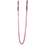 Ouch By Shots Ouch! Adjustable Stainless Steel Nipple Clamps with Chain, Nickel-Free