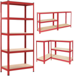 Extralink Metal Storage Rack 180x90x40 Raudona