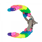 Topt Universal nylon apyrankė 22mm design 1 rainbow
