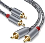Kabelis Reagle RCA (Cinch) x2 - RCA (Cinch) x2 3 m sidabrinis (RARC300P)