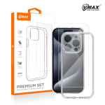 "Vmax" rinkinys dėklas + stiklas 2,5D premium iPhone SE 2024