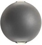 Sieninis &scaron;viestuvas 6W LED sieninis lauko &scaron;viestuvas MILESTONE, tamsiai pilkas, 3000K, IP54, &scaron;viečia į vir&scaron;ų ir į apačią, 90498