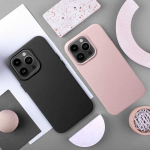 4Kom Oem LEATHER MAG COVER dėklas skirtas Samsung Galaxy S25 PLUS juodos spalvos