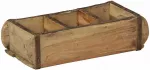 Padėklas 4 vnt. Ruda 30 x 14 x 9 cm Kietas atkurtas medis