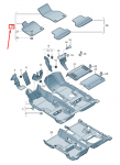 Vag Kėbulo Dėklai Soul Juoda Audi A3 8V Originalus 8V2863691QA5