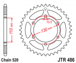 Jt Sprockets Galinė žvaigždė JTR486