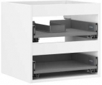 Praustuvo spintelės korpusas Mexen Box-A, 50 cm, 2 stalčiai, Baltas matt