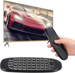 Fusion Accessories "Fusion C120" universalus nuotolinio valdymo pultas su giroskopu ir klaviatūra, skirtas "Smart TV" | "Android" | kompiuteriui