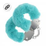 Ouch By Shots Mėlyna Heavy-duty Fluffy Handcuffs - Mėlyna