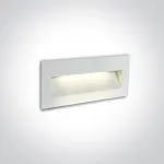 6W LED sieninis įleidžiamas fasado &scaron;viestuvas, baltas, 2200/2700/3000/4000K, IP65, 68068B/W/V