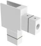 Linijinės sistemos EASY LINK bėgelio L formos sujungimas, baltas, K1002340B