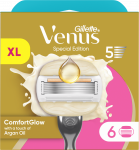 Gillette Venus ComfortGlow Argan Oil 6 Keičiamos Skustuvo Galvutės