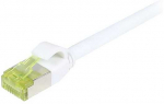 Synergy21 Patchkabel RJ45, CAT6A 500Mhz, 10m, baltas, S-STP(S/FTP), slimline rund d=4,5mm, TPE/LSZH(Superflex), AWG28, mit CAT7 Rohkabel,
