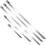 Zestaw Rinkinys Nerūdijančio plieno kabelių rai&scaron;telių rinkinys, 100 vnt. Į komplektą įeina: 4,6x100 mm - 20 vnt., 4,6x200 mm - 20 vnt., 4,6x300 mm - 20 vnt., 7,9x300 mm - 20 vnt., 10x300 mm - 20 vnt.